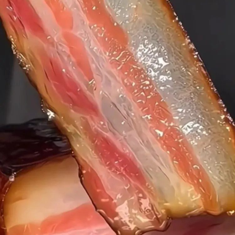 正宗农村烟熏腊肉五花肉肥瘦适中肉质紧实传统腌制土猪肉酸话梅