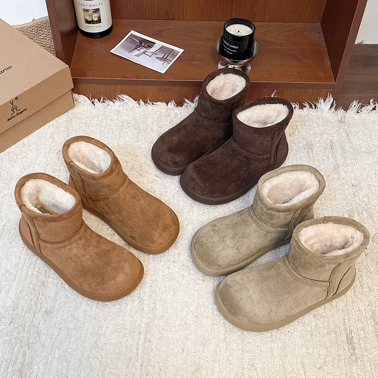 【防水】高帮保暖冬季时尚雪地靴女款小土豆加绒百搭加厚休闲棉鞋