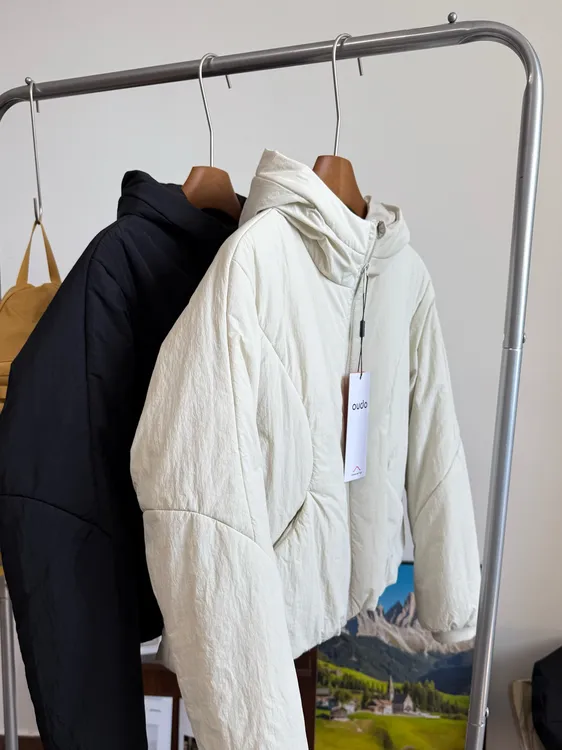 ~lulu同款 轻量型 防风防水 P棉连帽棉服