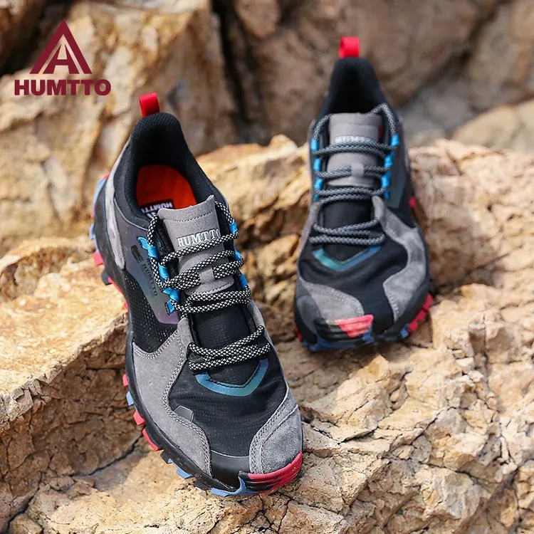 HUMTTO/悍途登山鞋防滑耐磨徒步旅游防泼水休闲运动鞋户外登山鞋