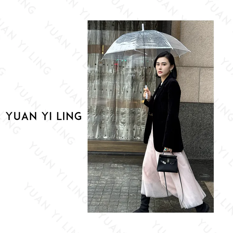 袁艺灵【法系美学】25春夏上新时尚网纱蓬蓬浪漫气质风百搭女半身裙