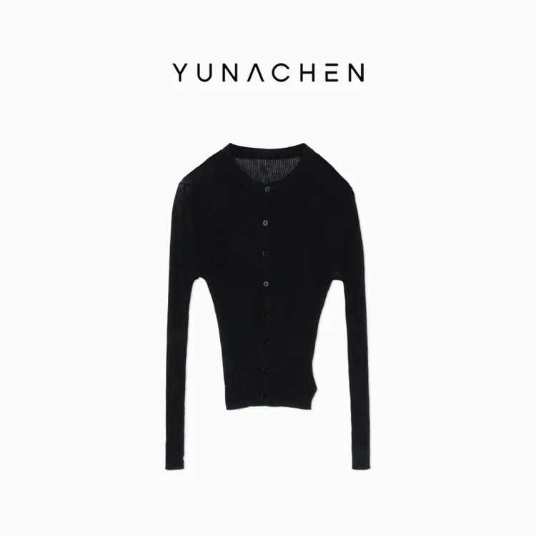 菠萝宝宝yuna【焦糖布丁】三醋酸加棉开衫针织衫YH5