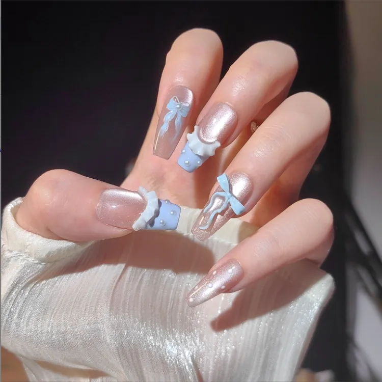 【辛德瑞拉】新款高品质纯手工穿戴甲夏季爆款美甲贴ins风显白百搭