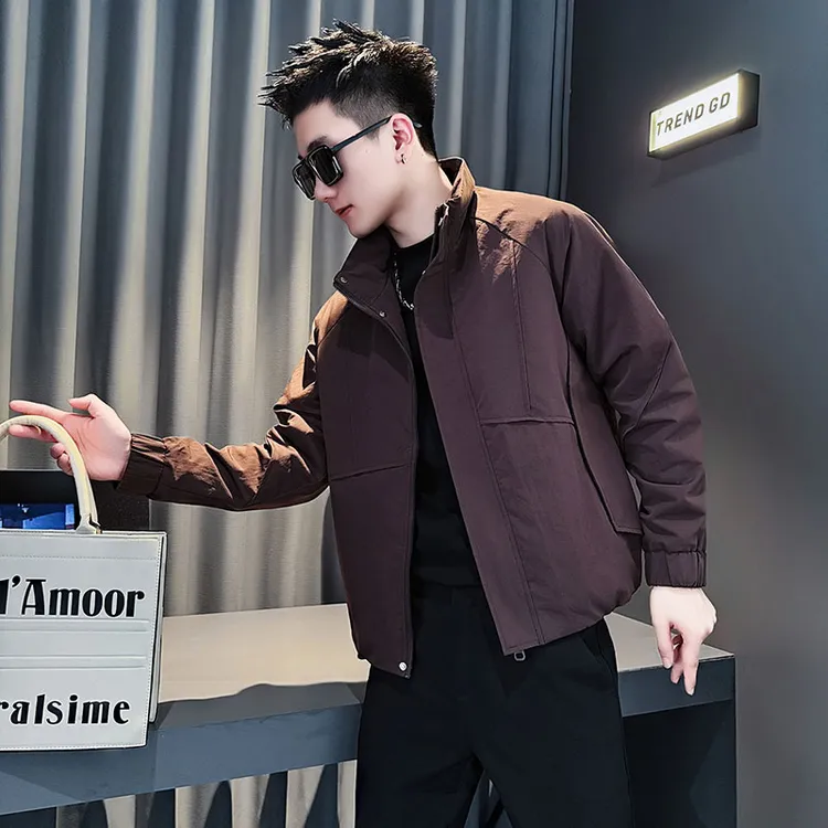 二棉外套男款秋冬季爆款2025新款网红洋气炸街男装高级感夹棉夹克