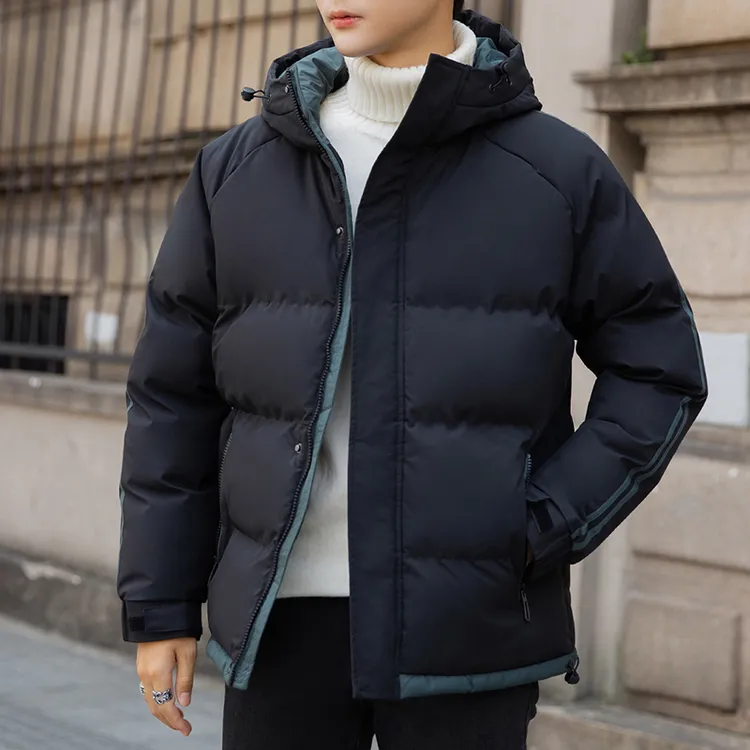 过冬棉服男休闲冬季保暖连帽棉衣宽松男士加厚款加绒情侣防风户外