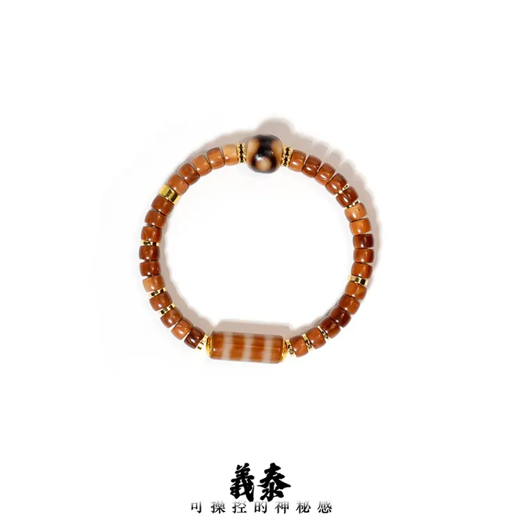 【印象吉祥】直切gui人多宝玛瑙手串（多样性发其一）