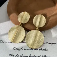 合金耳饰 远远（YY676）复古手工气质轻奢时尚经典约5.5cm