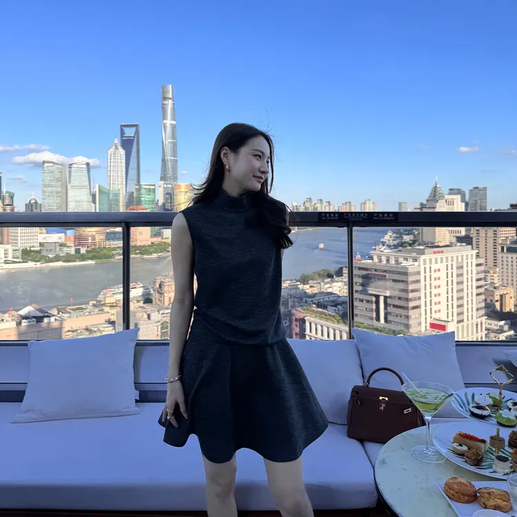 KEEP KAPU靠谱【淡人cozy】软糯垂坠感无袖高领连衣裙KP253386