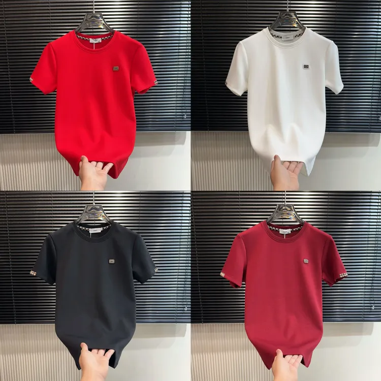 （加厚）男士新款加厚简约时尚潮流圆领半袖T桖88851