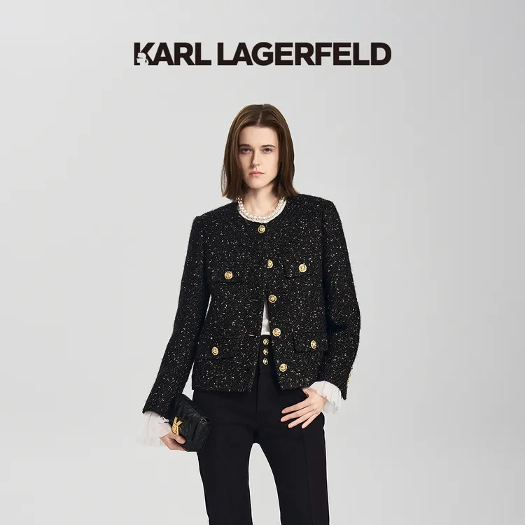 【官方】KARL LAGERFELD卡尔拉格斐秋季新款短外套老佛爷M26E1519