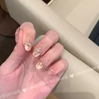 【法甜慕斯】美少女壮士同款气质高奢精致手工穿戴甲显白贵气美甲