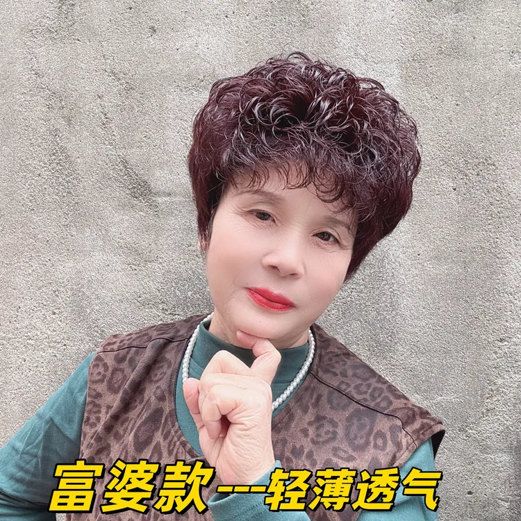 【富婆款】假发女短发女士全真发全头套款