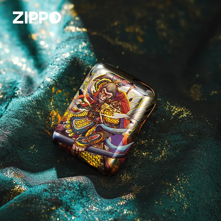 zippo剃须刀美猴王古法烫金个性艺术送男友自用推荐