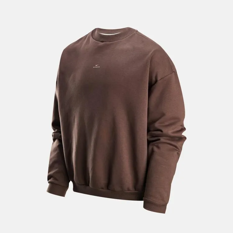 NIKE耐克双旦男时尚经典套头衫BRSH CREW针织无帽卫衣IM5902-237