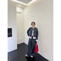 【娃娃专属】拼接时尚套装2025年新款女春秋轻奢显瘦减龄洋气质套服
