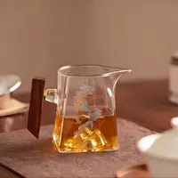 喜上眉梢高硼硅玻璃公道杯