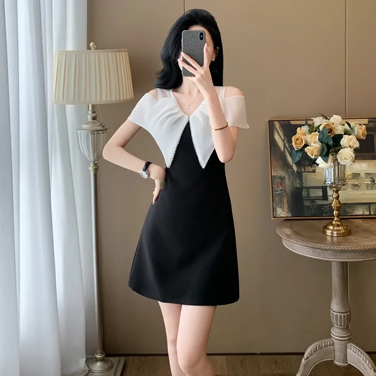 夏天裙子女款爆款2025新款品质小众女装温柔知性衣服法式连衣裙