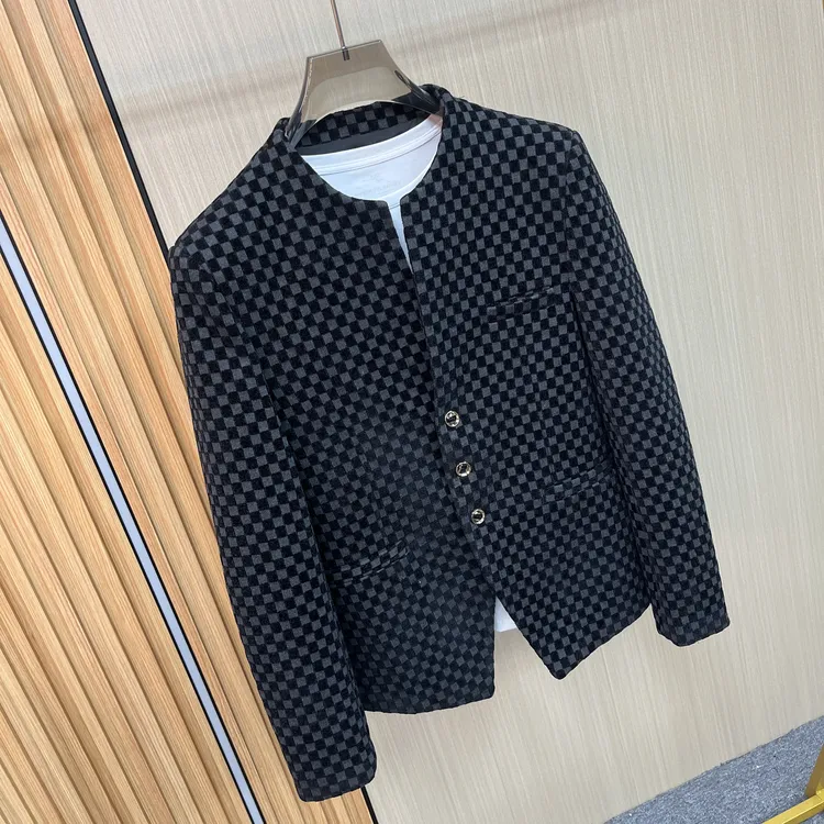 高级感痞帅新中式中山装夹克男春秋帅气休闲百搭气质西装外套潮