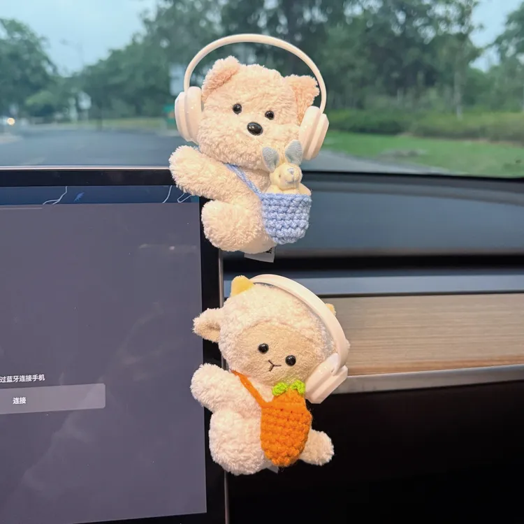 车载中控台摆件汽车屏幕车内仪表台装饰品有趣好玩可爱车内装饰女