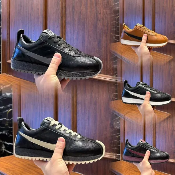 秋冬季新款男鞋时尚低帮潮流百搭舒适休闲阿甘鞋运动软底鞋