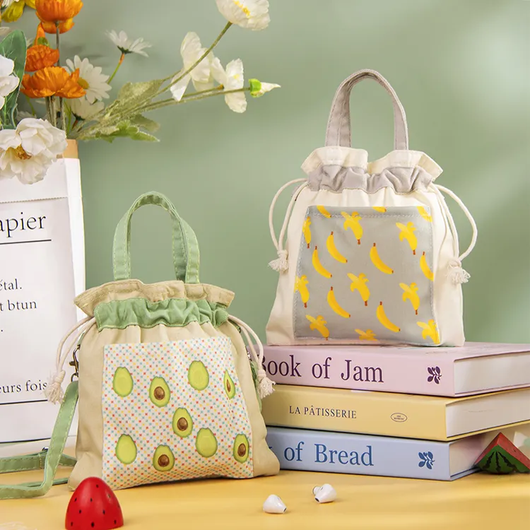 大屏手机包女斜挎包手提单肩帆布袋可爱便携2025新款夏天散步小包