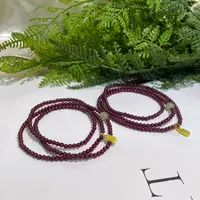 【星浩好物】石榴石diy多圈手串 QT92K417【多样性发一件】3mm+