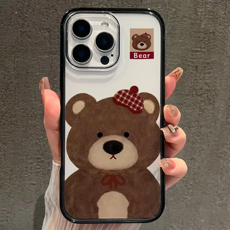 【AI键保护】帽子小熊适用苹果17promax手机壳iphone17新款创意