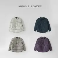 【MUSHISLE】阿又冬季童装儿童男童中大童保暖翻领双面羽绒服85035D