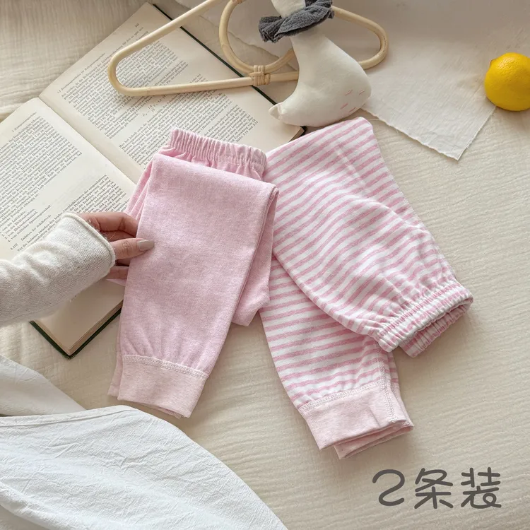 儿童秋裤全棉内穿男女童裤子纯棉保暖宝宝打底线裤棉毛裤衬裤睡裤