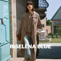 【钻石"绒"系列】贝茜妮不规则设计双面呢大衣女2025年冬新款外套