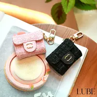  【黑粉小香】高定手工皮穿链耳机包挂件适用于Airpods/Airpods pro