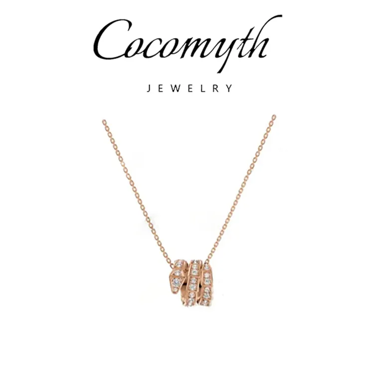 COCOMYTH 高档轻奢满Z蛇骨项链D521