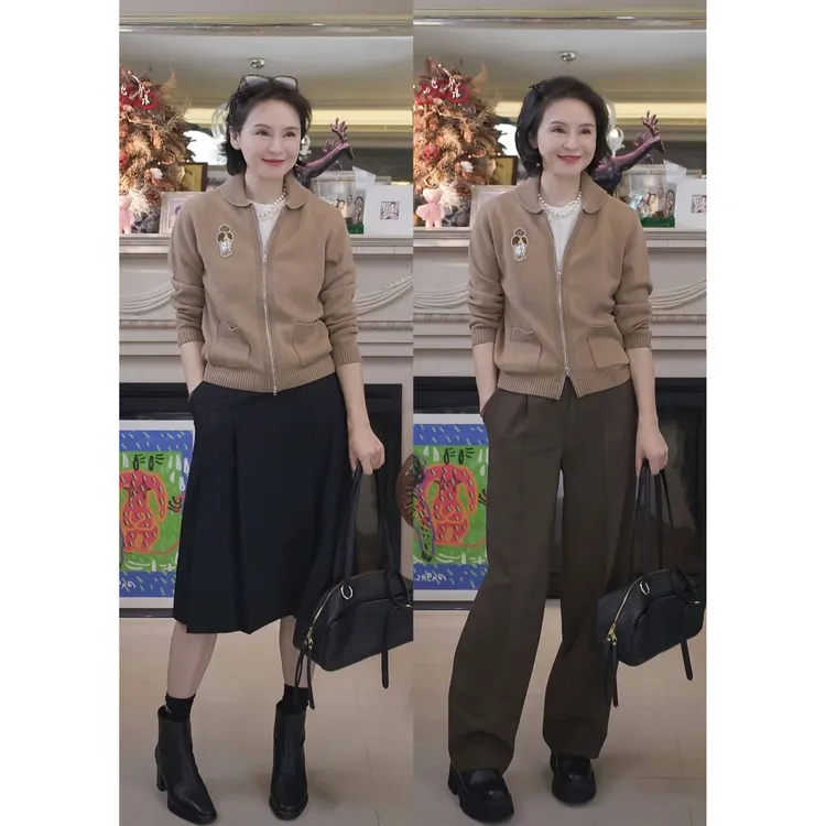 我是摩羯黑标  棒球熊 新澳100巴素兰美丽诺羊毛绣花针织秋冬毛衣