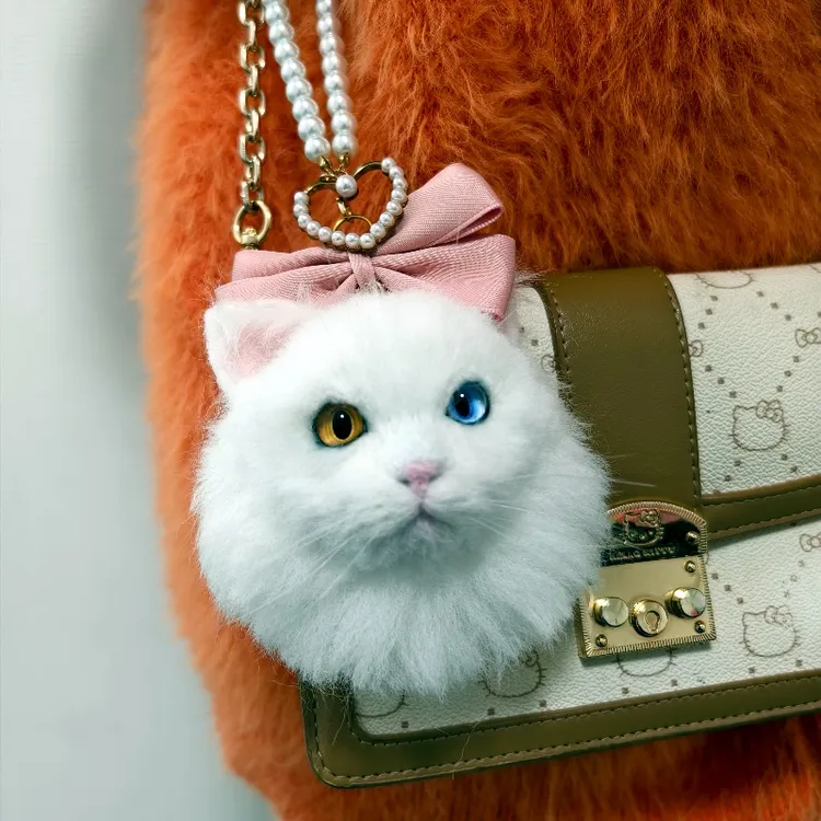 羊毛毡包包汽车挂件狗狗猫咪汽车挂饰羊毛毡纪念品钥匙扣包包挂件