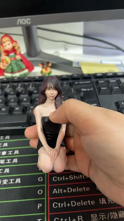 酷蛙3D摄影真人手办照片定制头雕Q版手掌萌宠定制3d全彩树脂打印