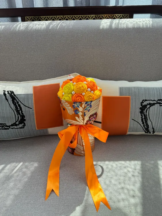 藏式手工花束玫瑰---送礼选择   小香风小号