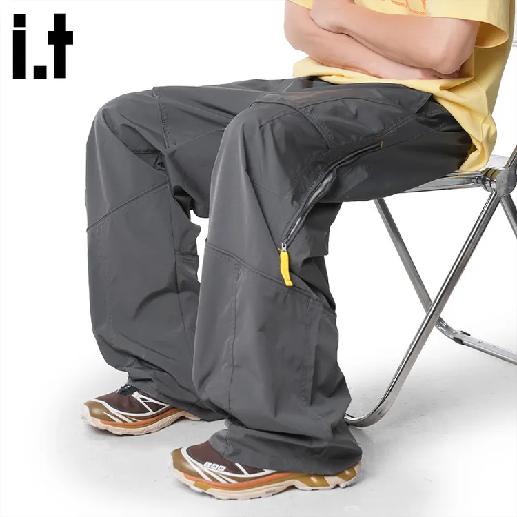 i.t:CHOCOOLATE机能速干冲锋裤男士夏季户外徒步防泼水登山休闲裤