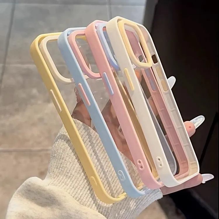 BANCAins高级透明适用iPhone16/15撞色亚克力手机壳1413苹果12套