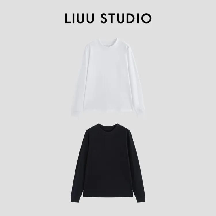 【LIU】TR经典 简约而不简单 半高领长袖打底上衣