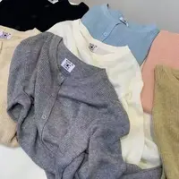 【蜜爷家】韩系简约显白显瘦圆领针织上衣K644#