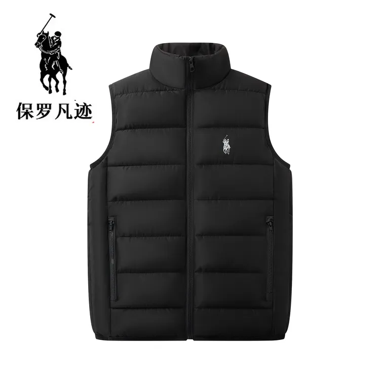 保罗凡迹华10秋冬保暖棉马甲秋冬季潮流休闲马甲保暖棉马甲加厚