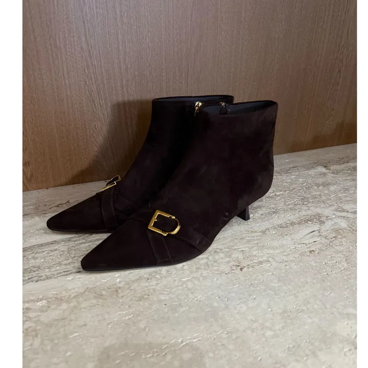 TANTAN 气质时尚尖头跟高秋冬时装靴4162