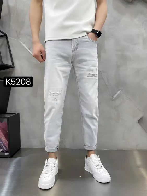 男装牛仔小脚百搭春夏款