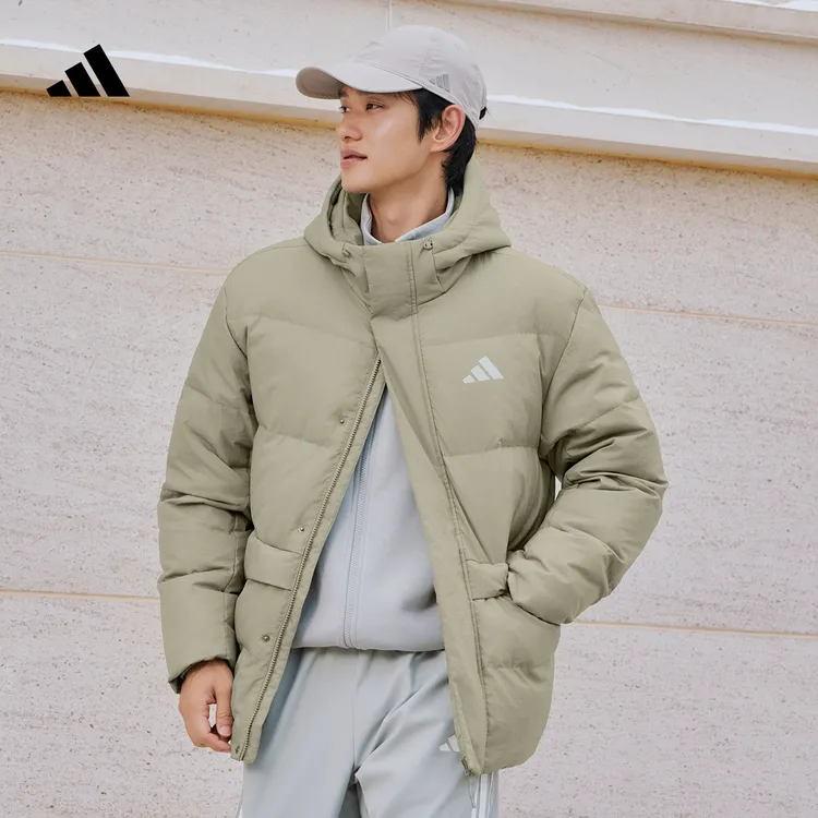 阿迪达斯官方 拒水/保暖男女款连帽羽绒服 adidas KR0937