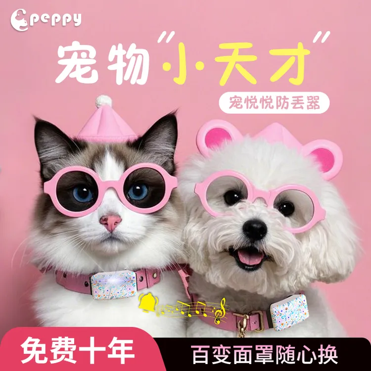 宠悦悦宠物防丢智能项圈寻找狗猫项圈
