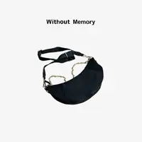 Without Memory 法式尼龙单肩斜挎高级感腋下月牙包WB680