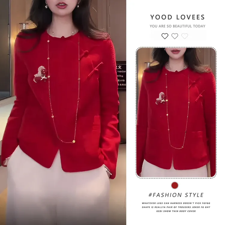 欧洲站2025秋冬新款时尚质感高级显瘦亮眼别致新中式国风盘扣衬衫