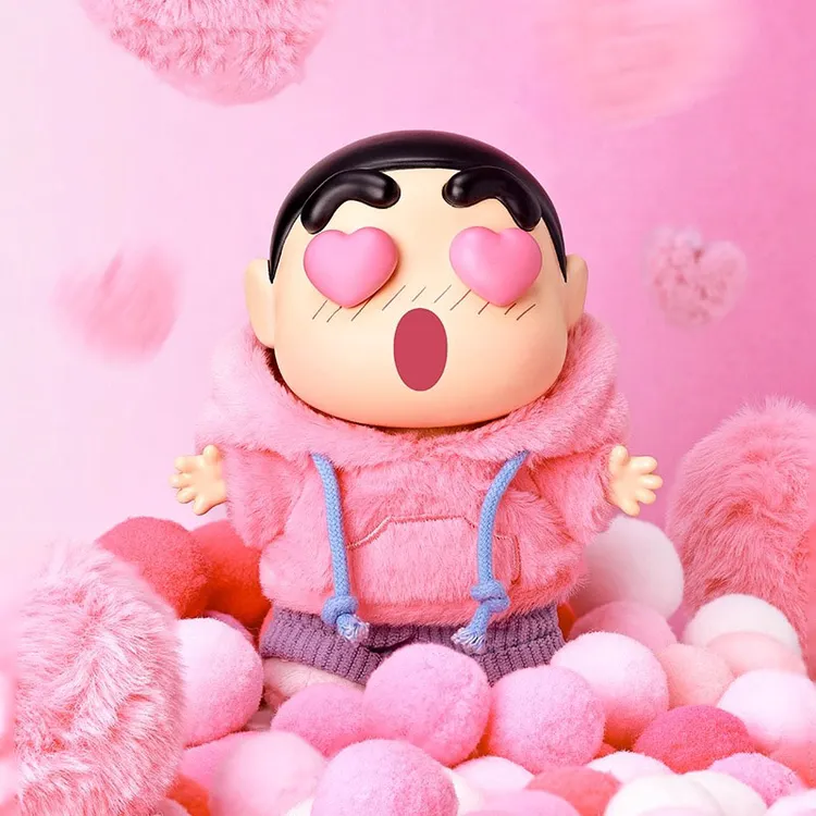 【开盒不退不H】蜡笔小新情绪多巴胺系列搪胶毛绒挂件盲盒玩偶公仔