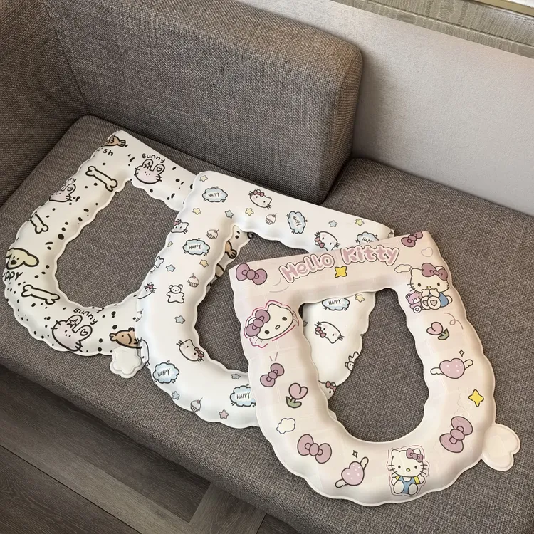 可爱猫咪马桶防水四季家用通用免洗加厚可擦坐垫粘贴厕所新款TK