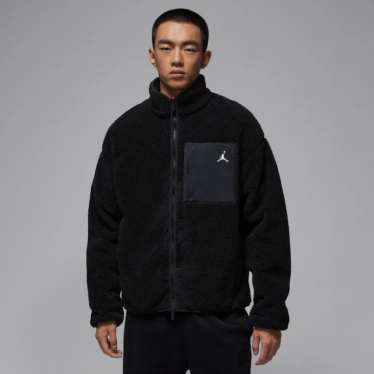 NIKE耐克双旦男子AJ时尚运动夹克MTNSIDE人造毛绒外套HV0779-010